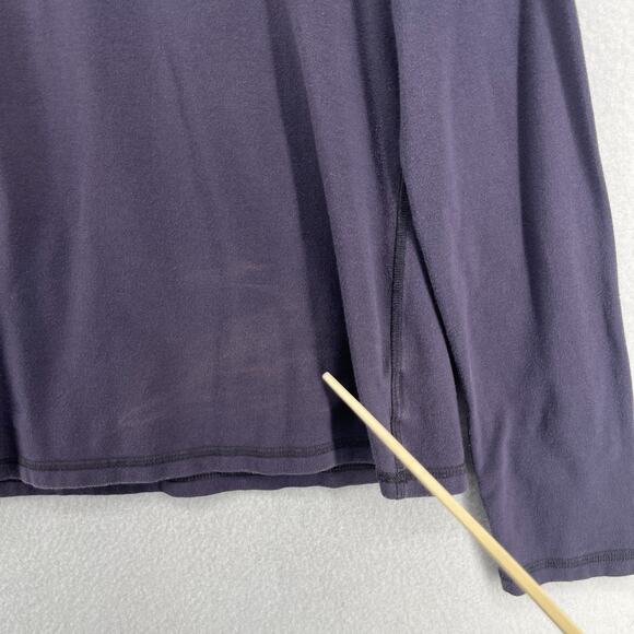 EILEEN FISHER Top S Organic Cotton Stretch Jersey Round Neck Long Sleeve Gray - Picture 10 of 14